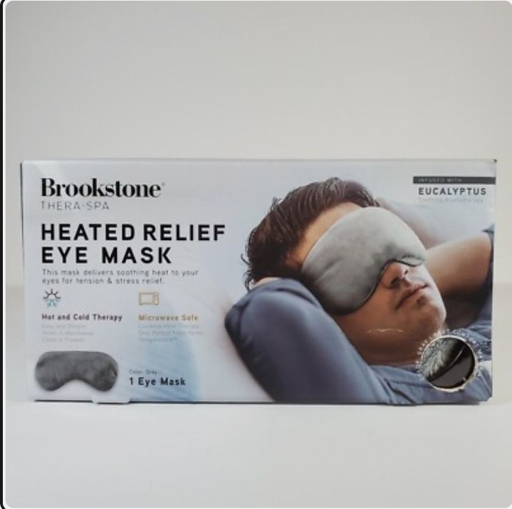 Brookstone Hot & Cold Therapy Heated Eye Mask